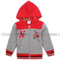Red cartoon car Allover printed  very popular hooded boy jacket A4453